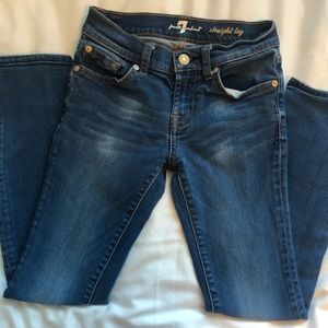 💥2/$25 Seven for all mankind girls jeans size 8